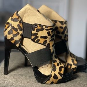 Leopard print heels